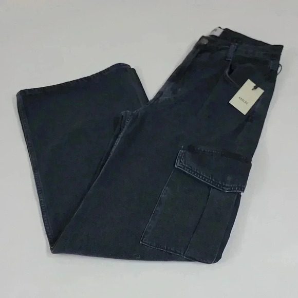 AGOLDE Minka Cargo Wide Leg Jeans In Spider - Picture 4 of 15